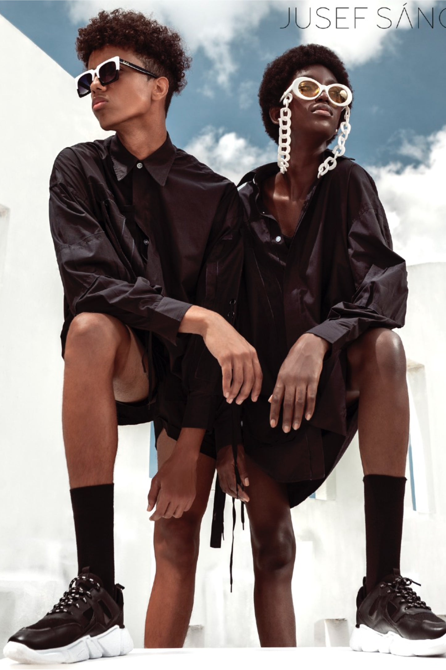 Black Fox Shirt - Oversized