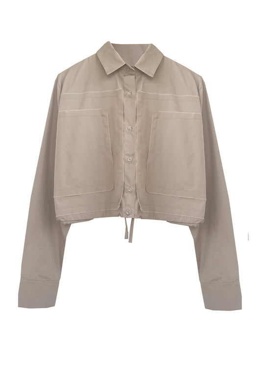 Layer Crop Shirt - Oversized