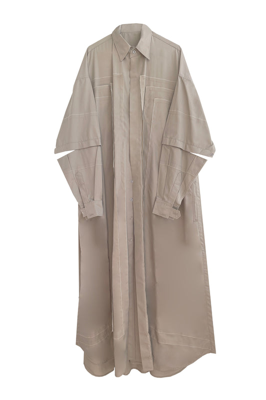 Oversized Caftan Shirt Dress