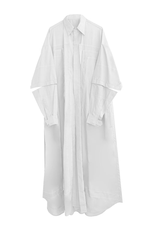 Oversized Caftan Shirt Dress