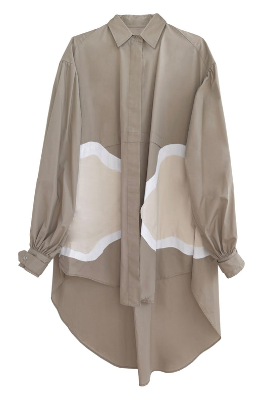 Oversized Two Faced Shirt Dress