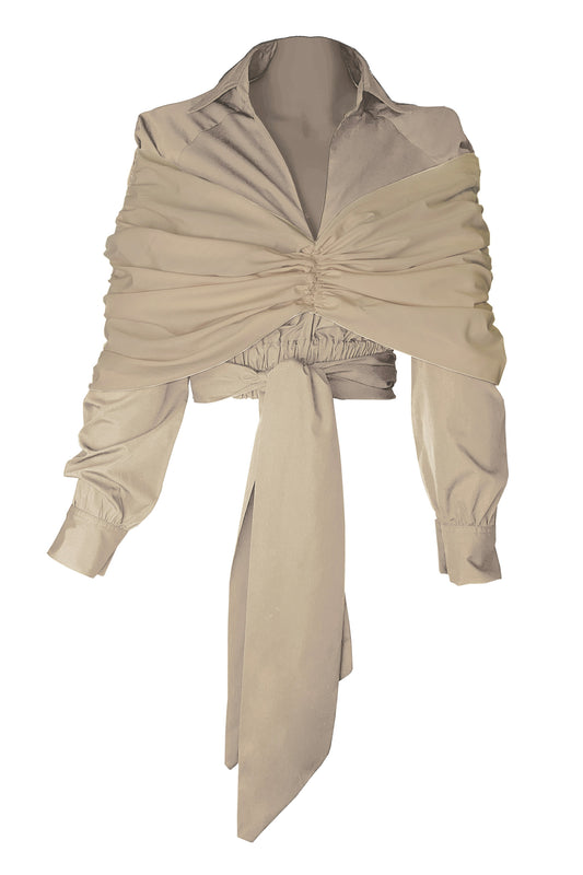 Shiwa Crop Shirt - Oversized