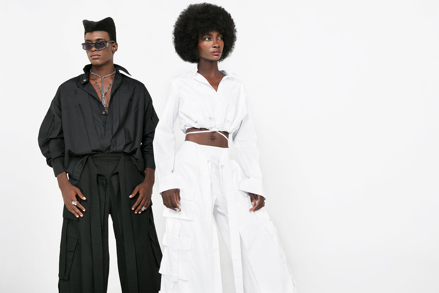 Layer Crop Shirt - Oversized