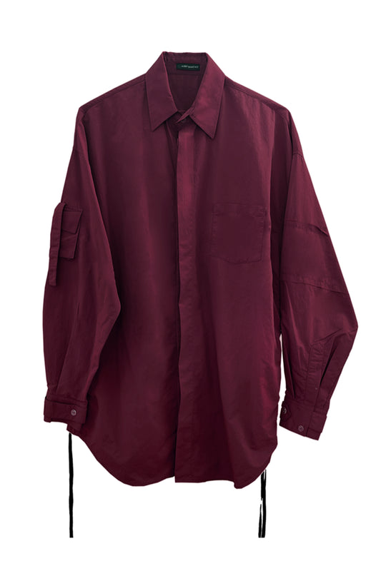 Burgundy Shirt - Oversized