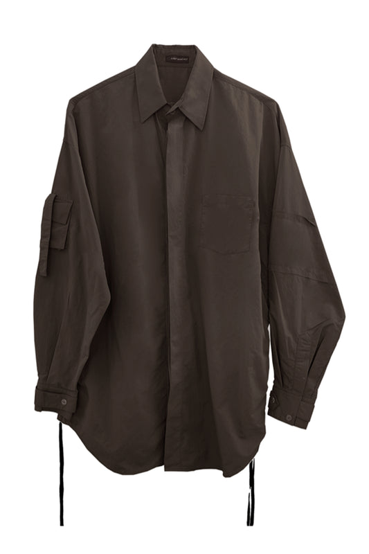 Dark Olive Shirt - Oversized