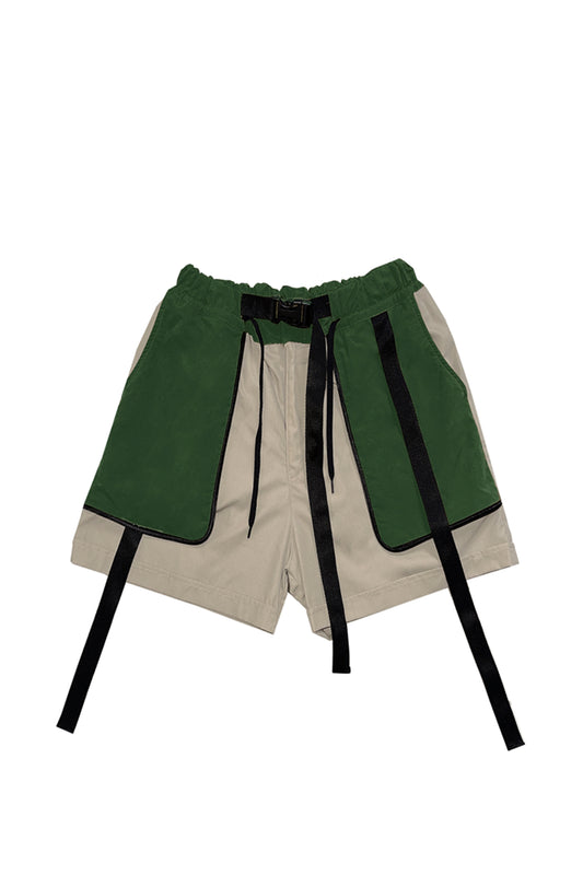 Hunter Green & Khaki Shorts
