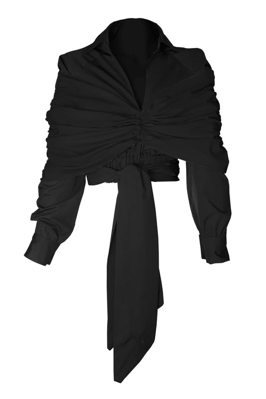 Shiwa Crop Shirt - Oversized